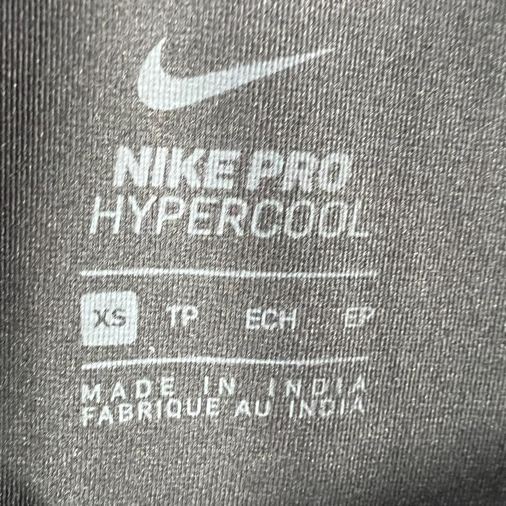 Nike Pro Leggings Womens XS Extra Small Black Hypercool Activewear Gym Workout - Picture 2 of 16